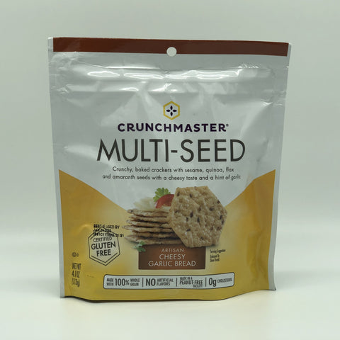 Crunchmaster Multi-Seed Artisan Cheesy Garlic Bread Crackers (4oz)