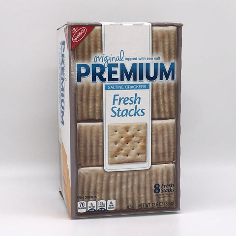 Premium Saltine Crackers Original Fresh Stacks (8ct)