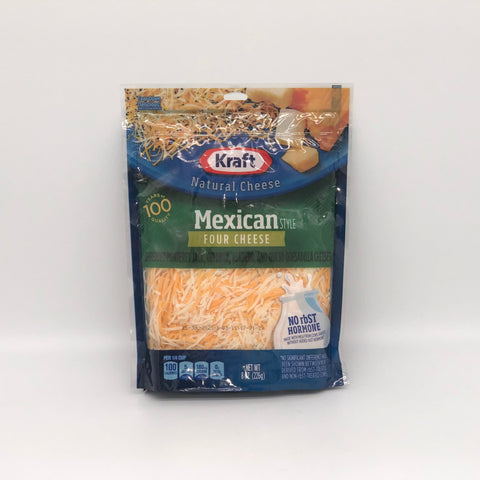 Kraft Mexican Style Four Cheese Shredded Cheese (7oz)