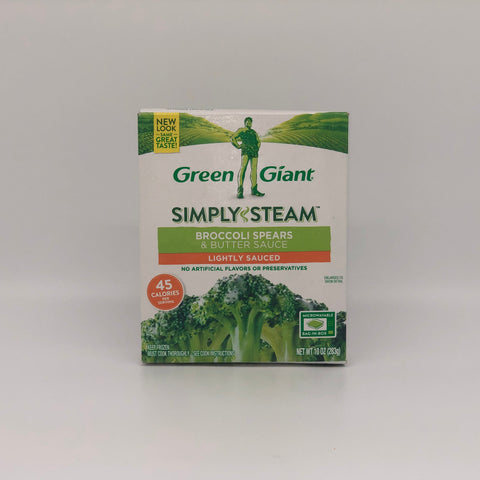 Green Giant Simply Steam Broccoli Spears & Butter Sauce Lightly Sauced (10oz)