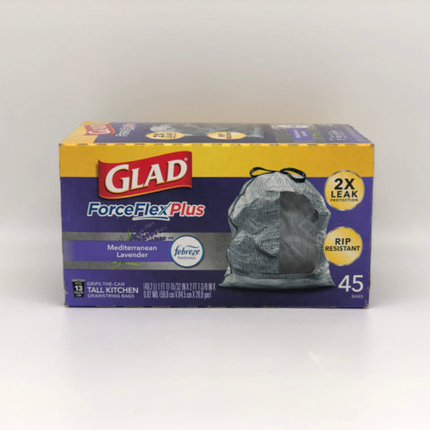 Glad Force Flex Plus 13 Gallon Tall Kitchen Bags (45ct)